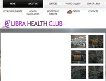 Tablet Screenshot of librahealthclub.com